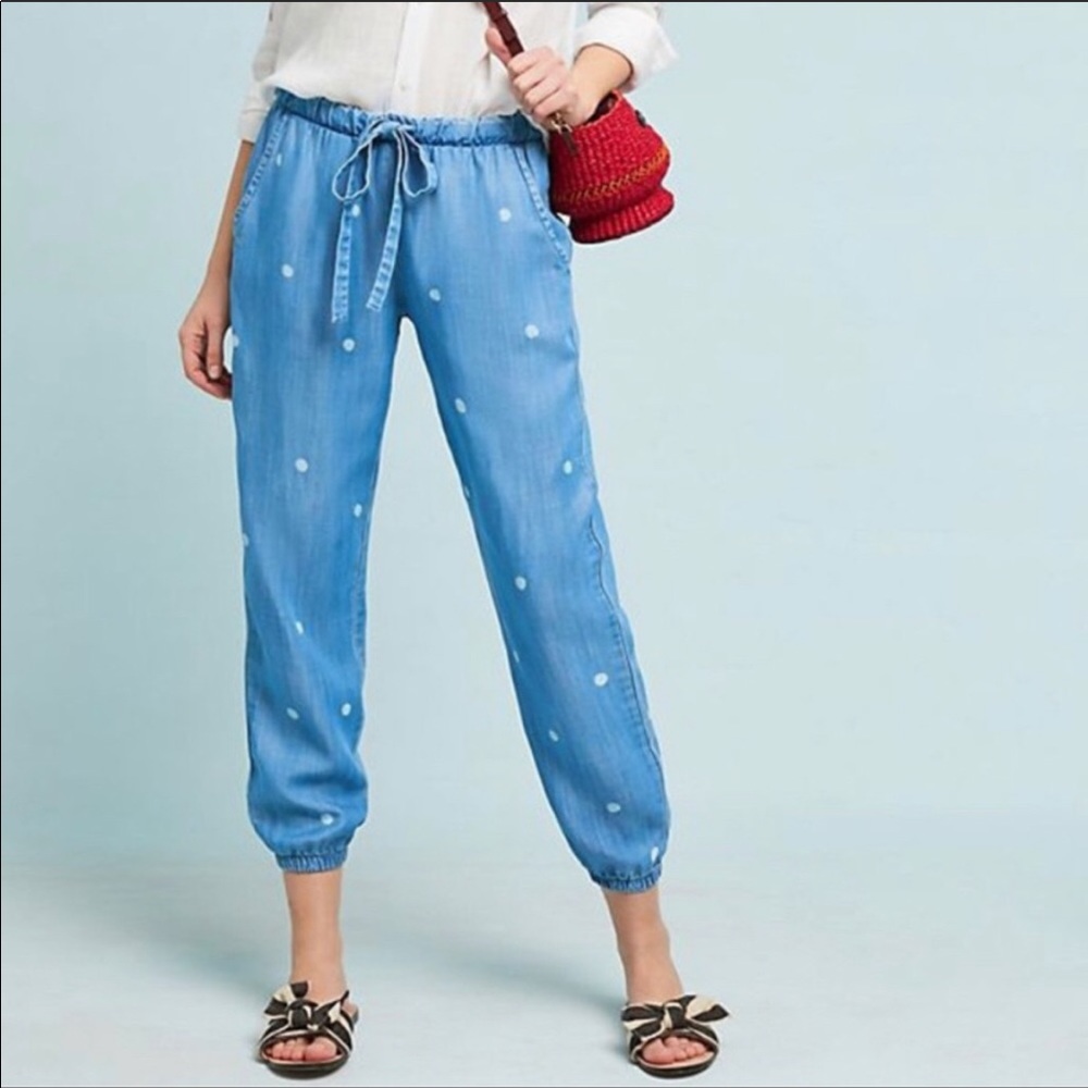 Anthropologie x Cloth & Stone dot joggers